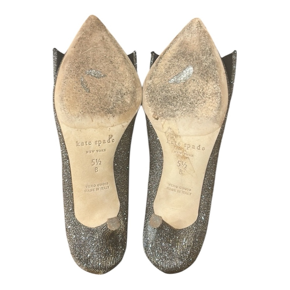 Kate Spade New York Womens Juliette Bow Toe Dress Pumps Bronze Size 5.5 - Picture 8 of 10